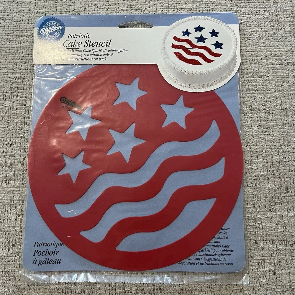 Wilton Vintage Cake Stencils‎ Lot Halloween Flag Angel Valentine's Day Holidays